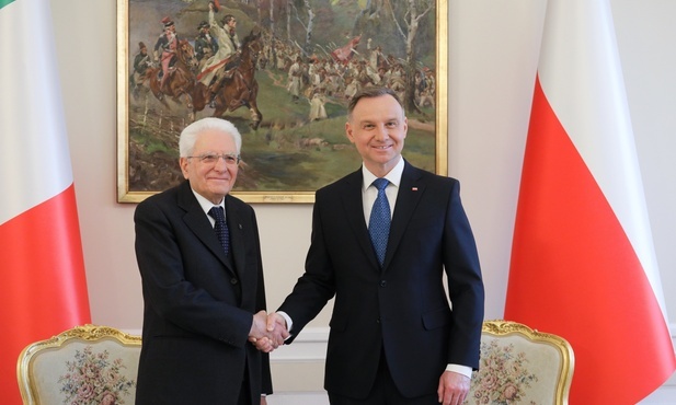 Prezydent Duda przyznał Order Orła Białego Prezydentowi Włoch Sergio Mattarelli
