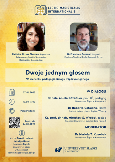Lectio Magistralis Internationalis "Dwoje jednym głosem - w kierunku pedagogii dialogu międzyreligijnego", 27 czerwca