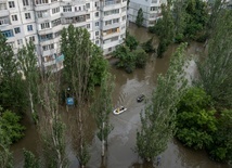 Szefowa administracji w Hołej Prystani na okupowanym brzegu Dniepru: wołamy o pilną pomoc organizacji międzynarodowych w ewakuacji ludzi z zalanych terenów