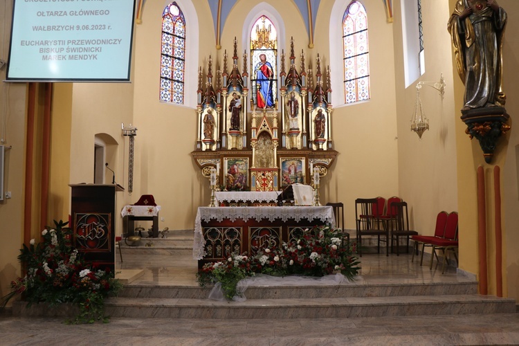 Poświęcenie ołtarza w kościele św. Barbary