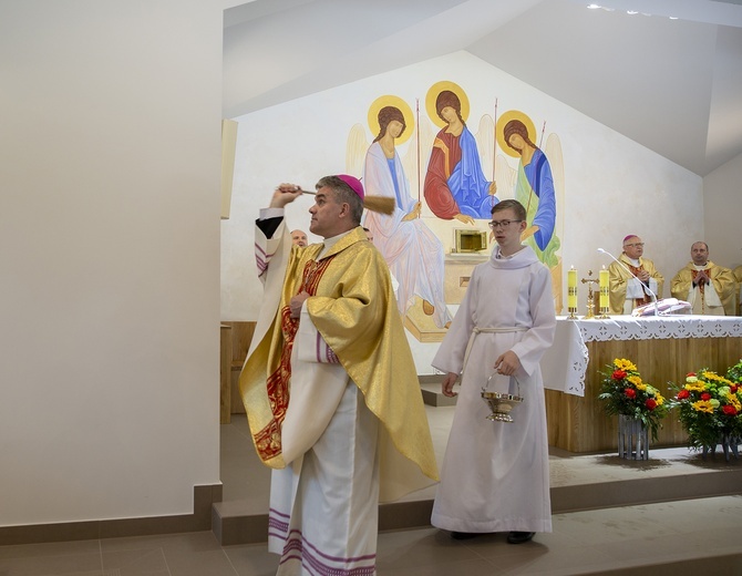 Poświęcenie kaplicy w Pleśnej