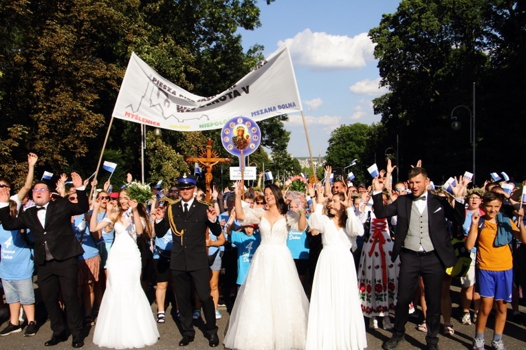 Wejście 43. Pieszej Pielgrzymki Krakowskiej na Jasną Górę