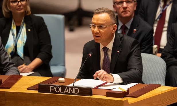 Prezydent Duda w Radzie Bezpieczeństwa: od rosyjskiej inwazji świat zmienił się bezpowrotnie