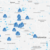 Chorzów. Kibice Ruchu przygotowali "Sektor Niebo". Mapę z grobami klubowych legend