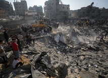 Strefa Gazy. Kilkadziesiąt ofiar kolejnego ataku na obóz dla uchodźców w mieście Dżabalija 