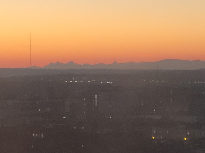 Tatry były widoczne z Katowic