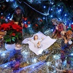 Węgrzynowo. Szopka bożonarodzeniowa w parafii pw. Ducha Świętego