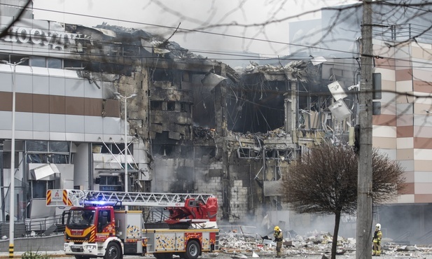 Zniszczenia w mieście Dnipro