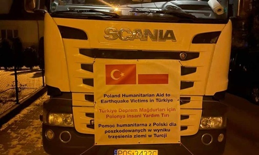 Katowice. Zbiórka rzeczowej pomocy dla ofiar trzęsienia ziemi w Turcji