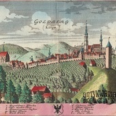 Złotoryja na XVIII-wiecznym rysunku Friedricha Bernharda Wernera.