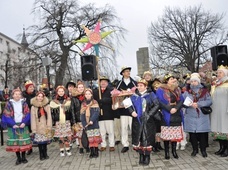 Uliczne jasełka w Zielonej Górze