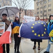 Katowice. Manifestacja społeczności ukraińskiej