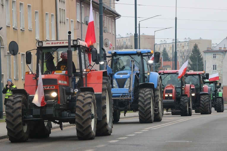 Rolnicy blokują Elbląg