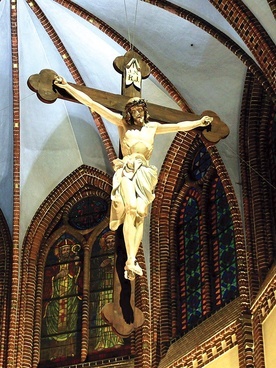 Krzyż z gliwickiej katedry.