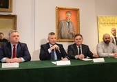 W konferencji udział wzięli: (od lewej) Adam Duszyk, Rafał Rajkowski, Leszek Ruszczyk i Damian Jendrzejczyk.