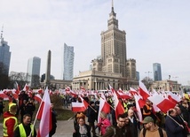 Tysiące rolników protestują w Warszawie