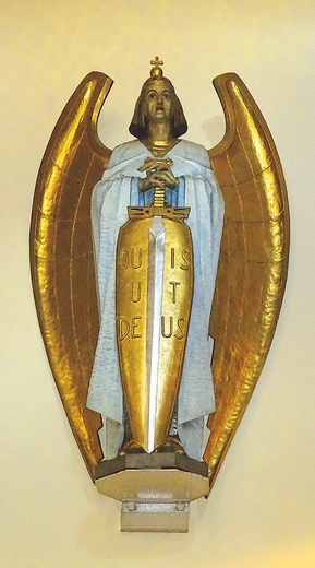 Figura z kościoła św. Alberta Wielkiego w Gliwicach. 