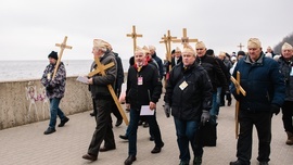 Trasa po piaszczystej plaży nie była łatwa i liczyła kilka kilometrów.