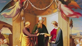 Johann Friedrich Overbeck Zaślubiny Marii Panny olej na płótnie, 1834–1836 Muzeum Narodowe, Poznań