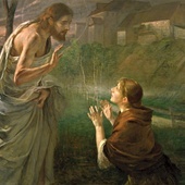 Fritz von Uhde Noli me tangere olej na płótnie, 1894 Nowa Pinakoteka, Monachium