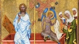 Mistrz ołtarza hohenfurthskiego „Zmartwychwstanie Jezusa”, ok. 1350, Narodni Galerie Praha