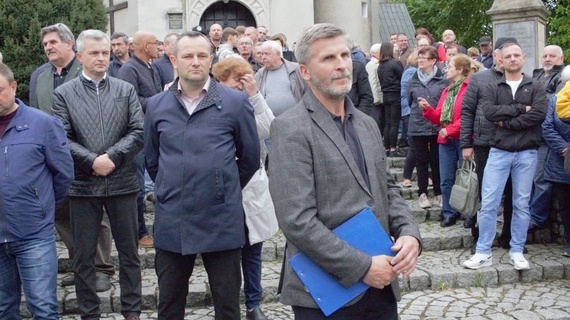 Protest mieszkańców Szymiszowa