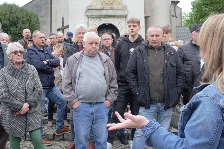 Protest mieszkańców Szymiszowa