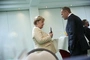 Angela Merkel rozmawia