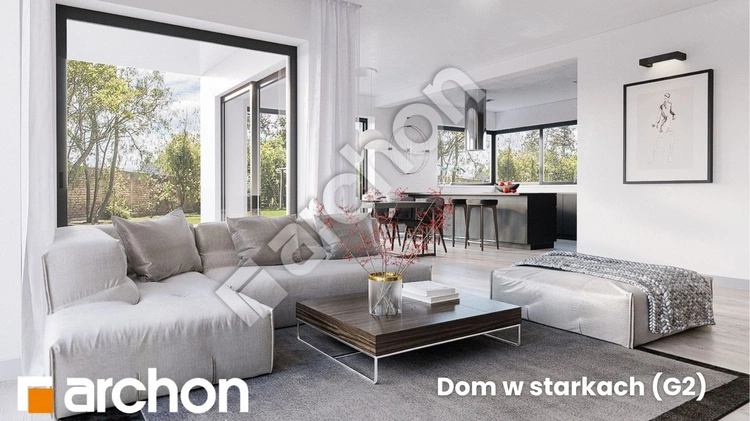 Reprezentacyjna parterówka z wygodnym układem i dużym garażem - przedstawiamy Dom w starkach (G2)