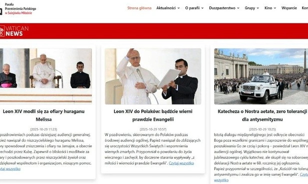 Widżety Vatican News dla parafii w Polsce