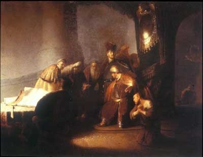  Rembrandt, Judasz oddaje trzydzieści srebrników