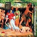 "Rodzina Brytów ukrywa chrześcijańskiego kapłana", 1850