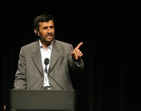 Ahmadineżad na granicy z Izraelem