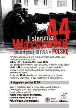 Na 65. rocznicę Powstania Warszawskiego