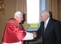 Benedykt XVI i prezydent Panamy