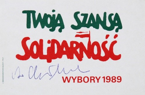 Plakat wyborczy z 1989 r