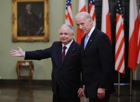 Prezydent Lech Kaczyński i wiceprezydent USA Joe Biden