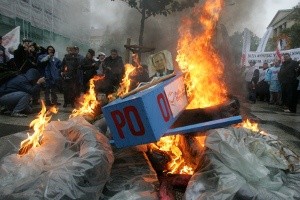 Zamieszki podczas manifestacji