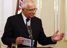 Prezydent Czech Vaclav Klaus