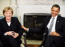Angela Merkel z Barackiem Obamą