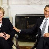 Angela Merkel z Barackiem Obamą