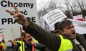 Protest przeciwko zmianom dot. hazardu