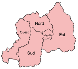 Prowincje w Rwandzie