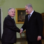 L. Kaczyński z Van Rompuyem