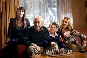 Jan Kobuszewski z rodziną