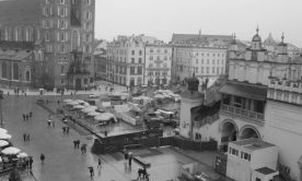 Rynek z Kościołem Mariackim Krakowie