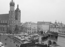 Rynek z Kościołem Mariackim Krakowie