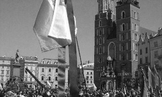 Oczekiwanie na krakowskim rynku