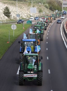 Traktory na ulicach Paryża