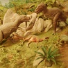 Dinozaury w górskim terenie